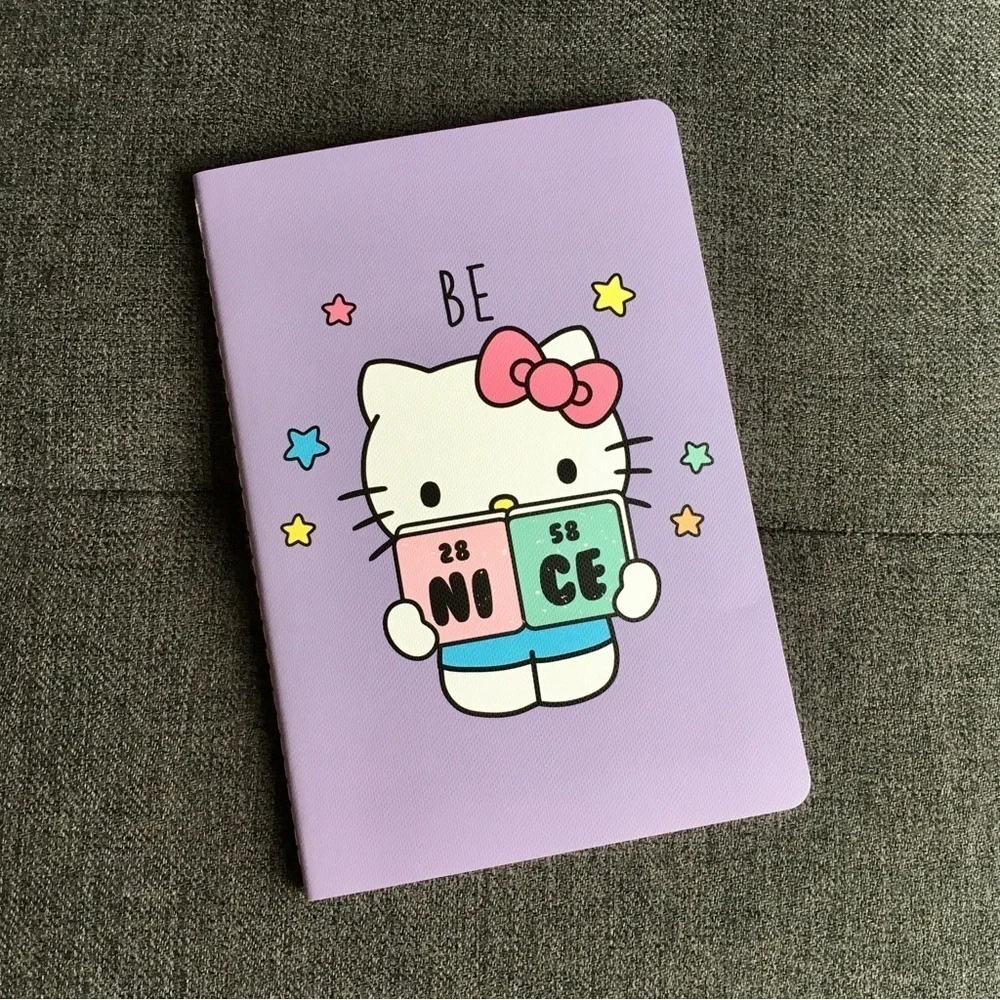 Hello Kitty “BE NICE” Notebook, Purple, 80 lined pages